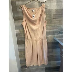 Gap, NWT women’s 12 tall faux tan wrap dress silk look